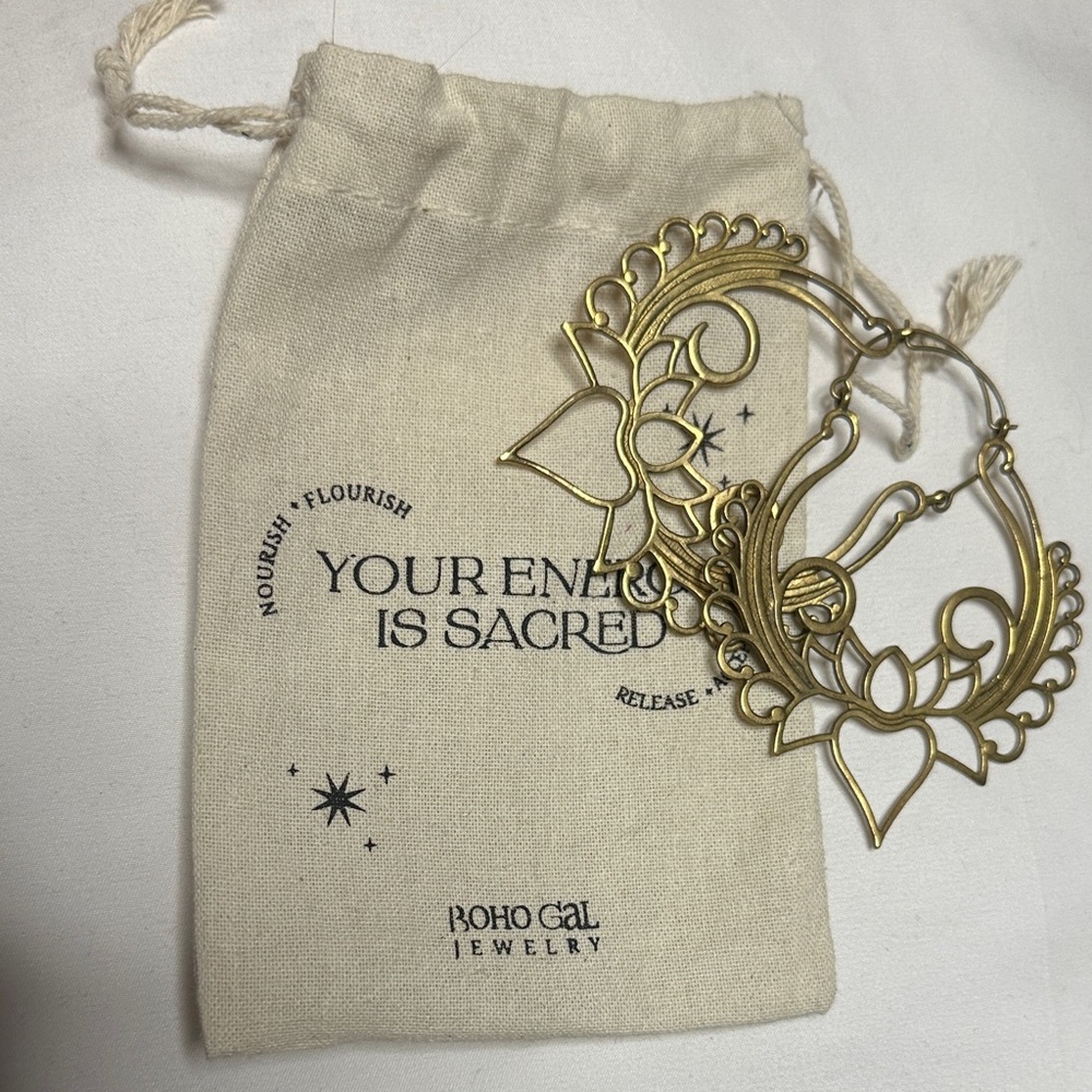 Brass Statement Earrings
